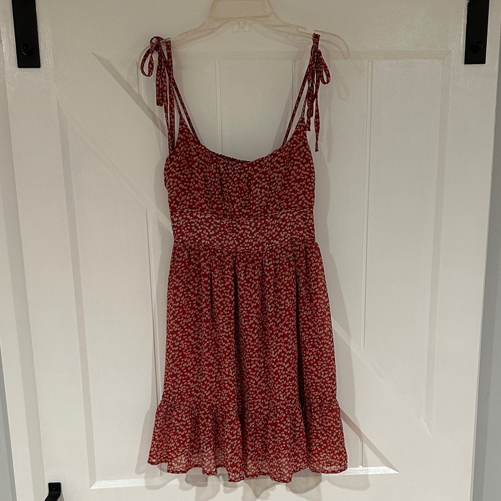 Princess Polly Red and White Floral Mini Dress